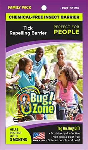 0Bug!Zone Tick Barrier Tags, Family Pack