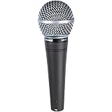 Shure SM48 Cardioid Dynamic Vocal Microphone with Shock-Mounted Cartridge, Steel Mesh Grille and Integral Pop Filter, A25D Mi