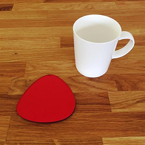 Super Cool Creations Coasters - Pebble Shaped - Red Mirror - 8 Set — image 1