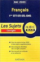 Français, 1res STT, STI, STL, SMS