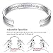 She Believed She Could So She Did Inspirational Cuff Bracelets, Jewelry Gifts for Women Girls Her Friendship Mother Daughter Sister Mom Grandma (Rose gold)