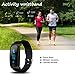 LEKANG Fitness Tracker, Activity Tracker with Wrist-Based Heart Rate Monitor, Water Resistant Smart Band with Step Tracker Sleep Monitor Calorie Counter Notification Alerts for Android iOS Smartphone