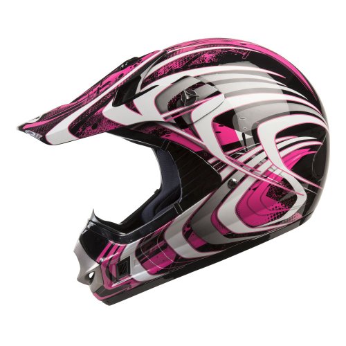 BILT Women's Clutch 2 Off-Road Motorcycle Helmet - MD, Black/Pink