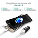 RAVPower Car Charger Super Mini Dual USB Car Charger with iSmart 2.0 Technology for iPhone 7 / 6s / Plus, iPad Pro / Air 2 / mini, Galaxy S8/ S7 / S6 / Edge / Plus, Note 5 / 4 - Black