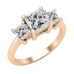 Dazzlingrock Collection Princess Lab Created White