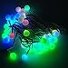 LEDwholesalers LED Color-Changing Linkable 16 Feet Christmas Light String with 50 RGB Globes with White Wires, X072RGB ÿ