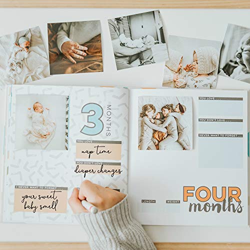 Bobee Baby Journal Memory Book, Memories Made Simple, an Adorable Keepsake Helping Busy Parents Document Important milestones