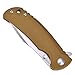 TANGRAM Folding Pocket Knife ACUTO440 Tanto Sharp Blade Liner Lock Brown G10 Handle Flipper Knife,Kim Ning Rumble TG4001A2