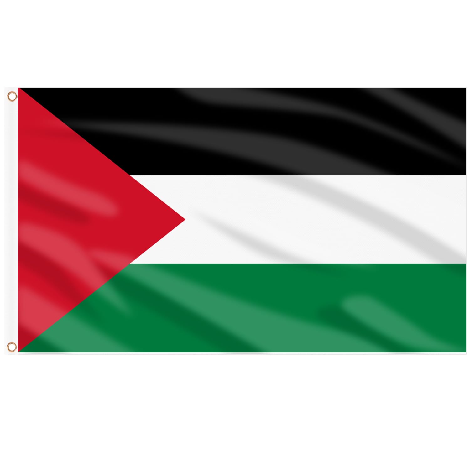 AhfuLife Palestine Flag 5ft x 3ft, 1Pcs Large Palestinian Flags Double Side with Brass Eyelets for Wall Garden Street Solidarity Day Decorations — image 1