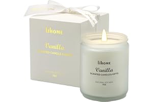 LIHOME Candles Gifts for Women - Scented Candles, Natural Soy Wax Candles for Home Scented Perfect for Christmas, Birthday, Mother's Day, Vanilla Candles