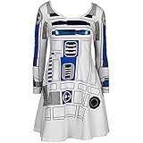 Star Wars I Am R2-D2 Long-Sleeved Skater Dress