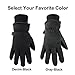 OZERO Winter Gloves Cold Weather Thermal Glove - Water Resistant and Insulated for Working Skiing Driving - Hands Warm for Men and Women Gray/Black
