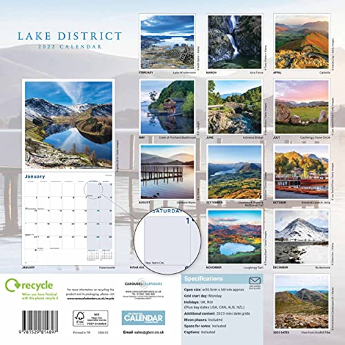 Lake District Square Wall Calendar 2022 - Image 4