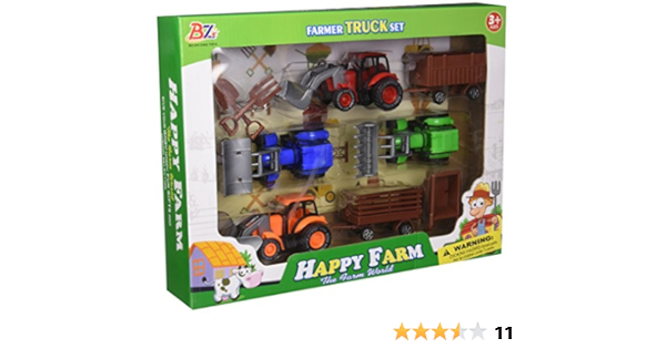 toy tractor and trailer set
