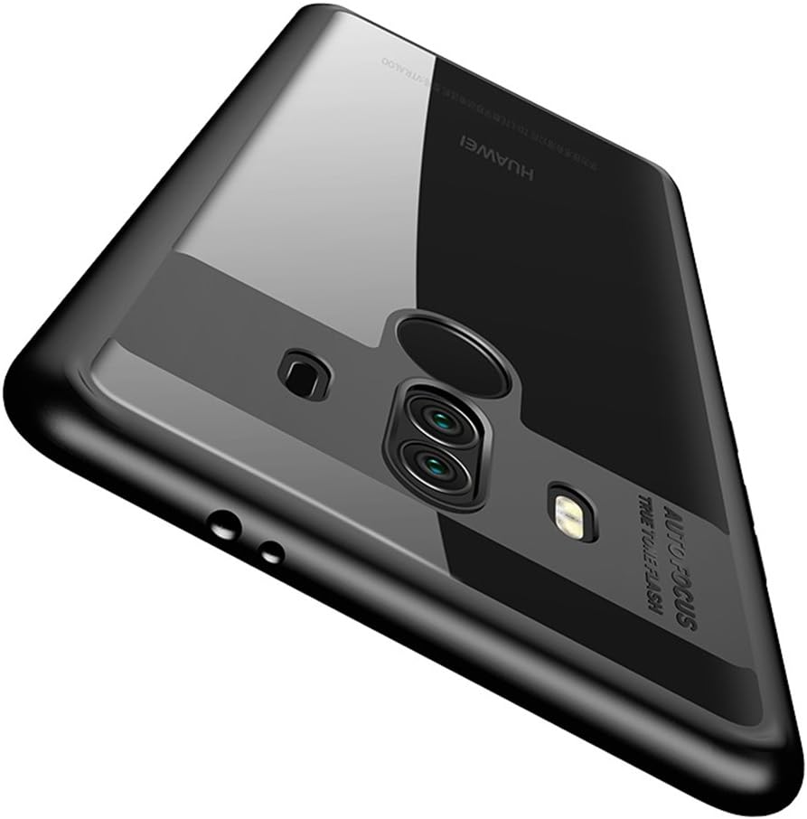 Vinve Slim Anti-Scratch Shockproof Hard Back Panel TPU Bumper Protective Case for Huawei Mate 10 Pro (Black)