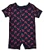 Leveret Short Sleeve Snap Up Romper 100% Cotton (3-6 Months, Anchors)