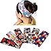 Yeshan 6 pack Moisture Wicking Elastic Headband,Hairband,Stretch Head wrap for Running Workout Yoga and Fitness,flowers design