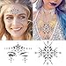 Body Tattoo Sticker, Fascigirl 4 Bohemian Rhinestone Crystal Mermaid Tears Stickers Halloween Rave Party Festival Metallic Shiny Gems Glitter Temporary Face Body Tattoos Jewels