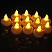 IMAGE Floating Candles, Flameless Floating LED Tea Lights 12 Pack Waterproof Tealight Candles for Wedding Party Spa Home Indoor Outdoor Decor-Yellow