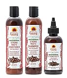 Tropic Isle Living - Strong Roots Shampoo 8oz + Conditioner 8oz + Hair Growth Oil 4oz with Red Pimento