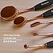 Becoyou Makeup Brushes Set Professional Oval Makeup Brush Cosmetic Brushes With Soft Toothbrush Shaped Design (Rose Gold)