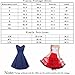 Vianla Women's 1950s V Neck Vintage Cut Out Retro Party Cocktail Dresses