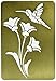 DARICE 1195-70 Brass Embossing Stencil, 3-1/4 Inch by 2-1/4 Inch ,Bird and Flower