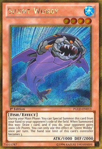 Yu-Gi-Oh! - Silent Wobby (PGLD-EN013) - Premium Gold - 1st Edition - Gold Secret Rare