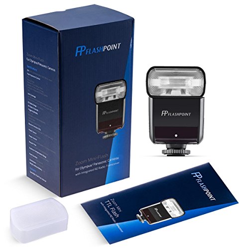 Flashpoint Zoom-Mini TTL R2 Flash With Integrated R2 Radio Transceiver - Olympus and Panasonic Compact Cameras (TT350O)