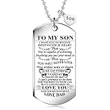 SUMMER LOVE Dog Tag Necklace For Son From Dad - Military Style Stainless Steel Gift For Birthday, Graduation - View #6