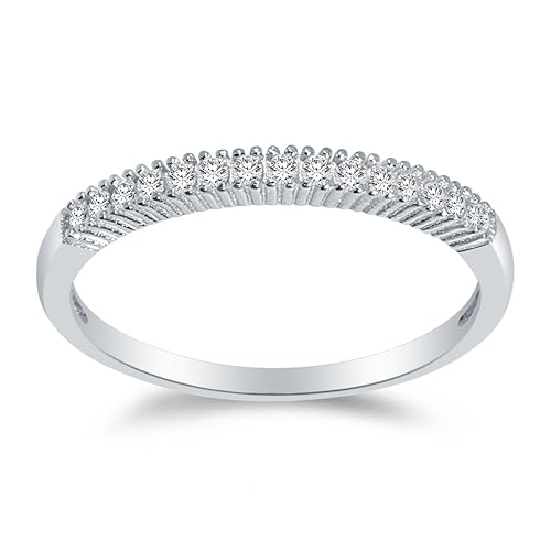 Sonia Jewels 14k White Gold 4.4mm Figaro Chain Necklace with S 並行輸入品 Sonia Jewels Size - 10-14k White Gold Round Small Plain Domed