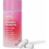 LOTFLY Vaginal Probiotics for Women 100 Billion CFU with Cranberry Extract for pH Balance & UTI Support, Plus Prebiotics & Lactobacillus, Triple Action for Vaginal, Urinary & Gut Health, 30 Capsules