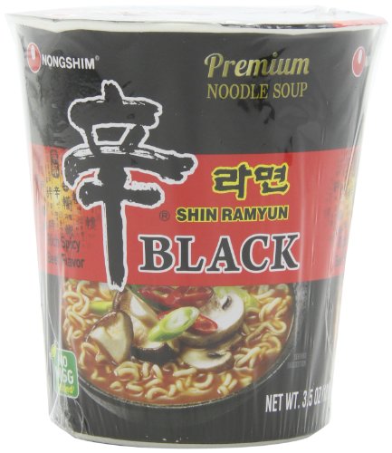 NONGSHIM SHIN NOODLE BLACK CUP, 3.56 OUNCE