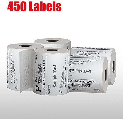 MFLABEL 26 Rolls of 450 Counts, 4x6 Shipping Labels, Mailing Postage Labels for Zebra 2844 ZP-450 ZP-500 ZP-505 (26 Rolls)