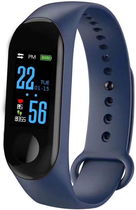Windwinevine M3 Smart Bracelet Color Screen IP68 Waterproof Heart Rate Monitor Replaceable Watch for Android iOS