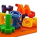 Skoolzy Nuts and Bolts Fine Motor Skills - Occupational Therapy Toddler Toys - Montessori Building Construction Kids Matching Game for Preschoolers - Jumbo 24 pc Set with Backpack & Activity Download primary