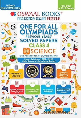 Oswaal Olympiad Previous 10 Years’ Solved Papers, Class-4 Science Book (For 2021 Exam) Oswaal Olympiad Previous 10 Years’ Solved Papers, Class-4 Science Book (For 2021 Exam)