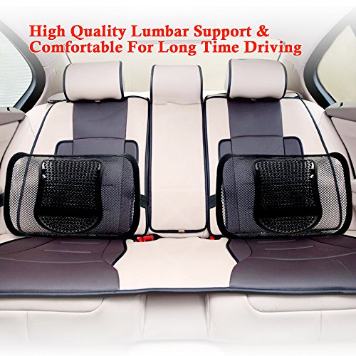 Double Mesh Lumbar Support Chair Cushion Waist Lower Back Supportive Cushions,Ice Silk Chair Seating Support Cushion for Car Home Office,Upgraded Breathable Seat Chair Sofa Lumbar BACK WAIST Support