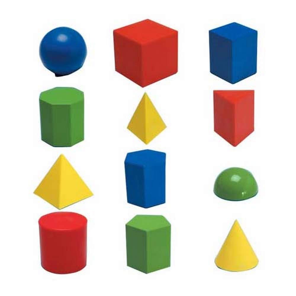 Invicta Education Large Geometrical Shape, 12 Pieces, 8-919