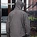 FREE SOLDIER Men’s Tactical Jacket Waterproof Army Military Hooded Jacket Softshell Autumn Winter Jacket (Wolf brown XL)