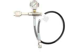 ALOMEJOR Air Fill Adapter Stainless Steel 347 Hex Gauge Air Fill Valve Fill Station Air Refill Charging Kit Adapter for Outdoor
