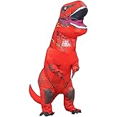 Rysotowy Inflatable Dinosaur Costume for Adults Blow up T-rex Costume Funny Party Dino Costume Fancy Halloween Costume Suit
