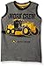 John Deere Big Boys Work Crew Muscle Tee, Medium Heather Grey/Black, 6