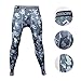 Xtextile Mens Camouflage Sports Compression Tight Leggings (Large, Grey Plaid Camouflage)