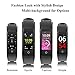 AGKupel Fitness Tracker Watch, Activity Tracker Watch Smart Bracelet with Heart Rate Blood Pressure Monitor, Touch Color Screen Pedometer Watch, IP67 Waterproof Smart Band