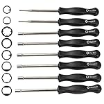 HIPA (Set of 8) Carburetor Tune-up Adjustment Tool for Most 2-Cycle Small Engine Including 21-Teeth & 7-Teeth Splined / Pac Man / Single D / Double D / Hexagon Socket