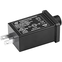 Replacement Power Adapter For Inflatables - 12V 1.0A Class 2 Plug (2 Pack) | For Halloween/Christmas Yard Decorations