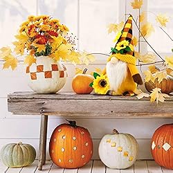 2 Pcs Sunflower Garden Gnome Summer Fall Thankful