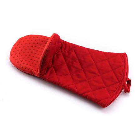 Shndhi Guantes de Silicona Gruesa de Cocina Larga Guantes de ...