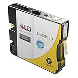 LD Compatible Ink Cartridge Replacement for Ricoh 405539 GC 21YH High Yield (Yellow)